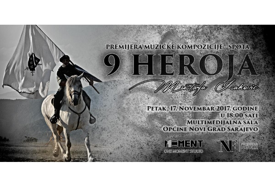 U Multimedijalnoj sali Općine Novi Grad Sarajevo sutra premijera muzičke kompozicije – spota pod nazivom “Devet heroja”