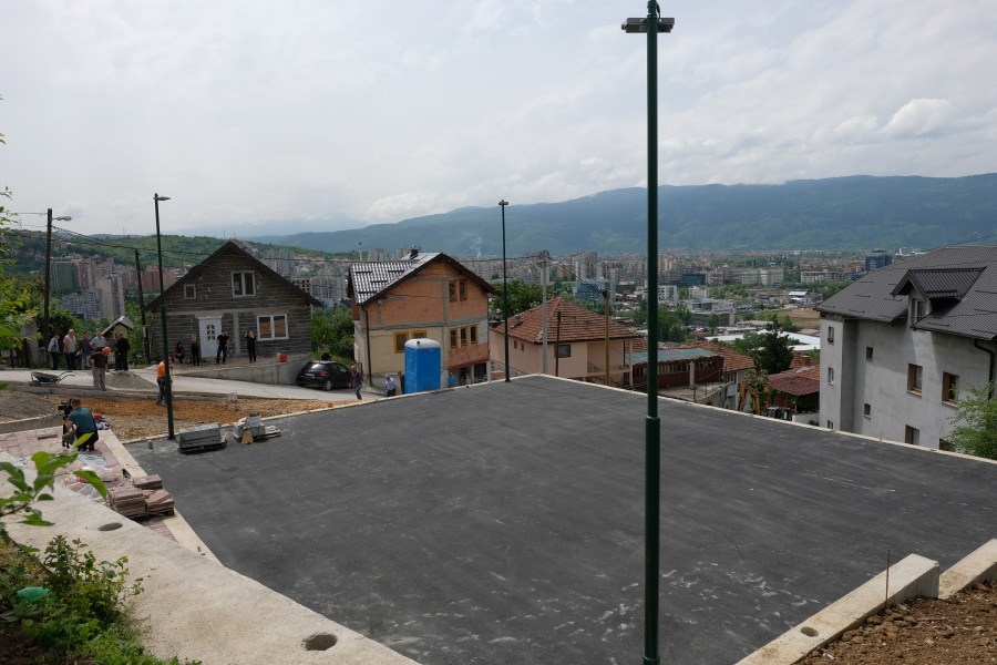 Pri kraju izgradnja sportskog igrališta u ulici Hekim Oglu Ali-paše u Boljakovom Potoku