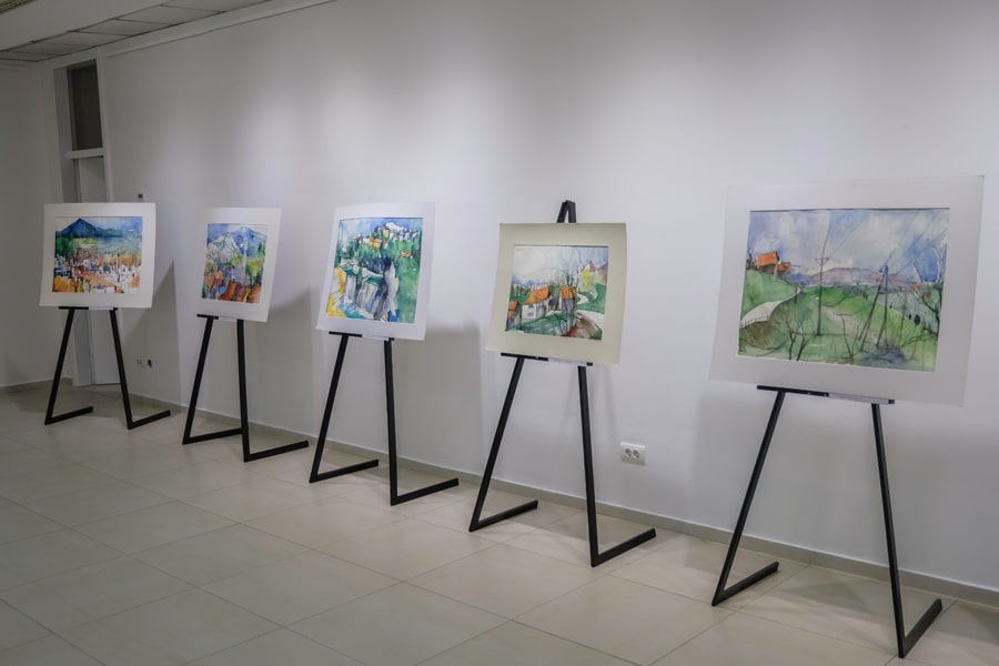 U Galeriji Općine Novi Grad otvorena izložba „Gradovi i pejzaži Bosne i Hercegovine u akvarelu“