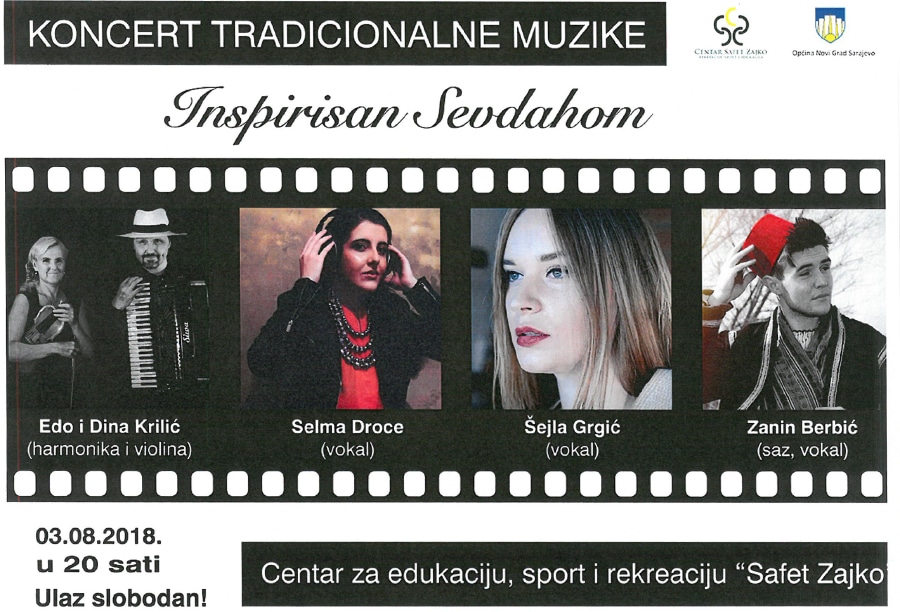 Ljetna pozornica u Centru "Safet Zajko": U petak koncert tradicionalne muzike